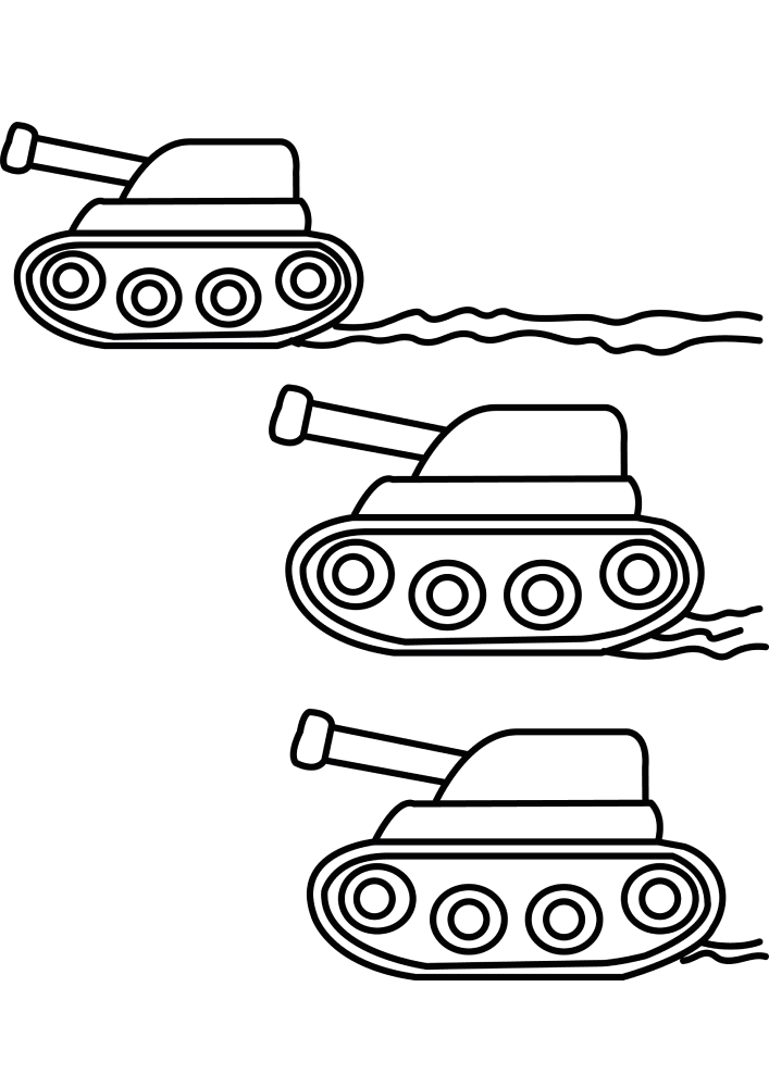 Едущие танки